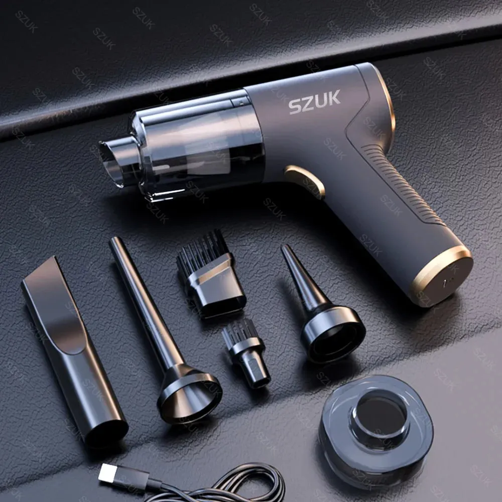 98000Pa Portable Car Vacuum Cleaner Strong Suction Wireless