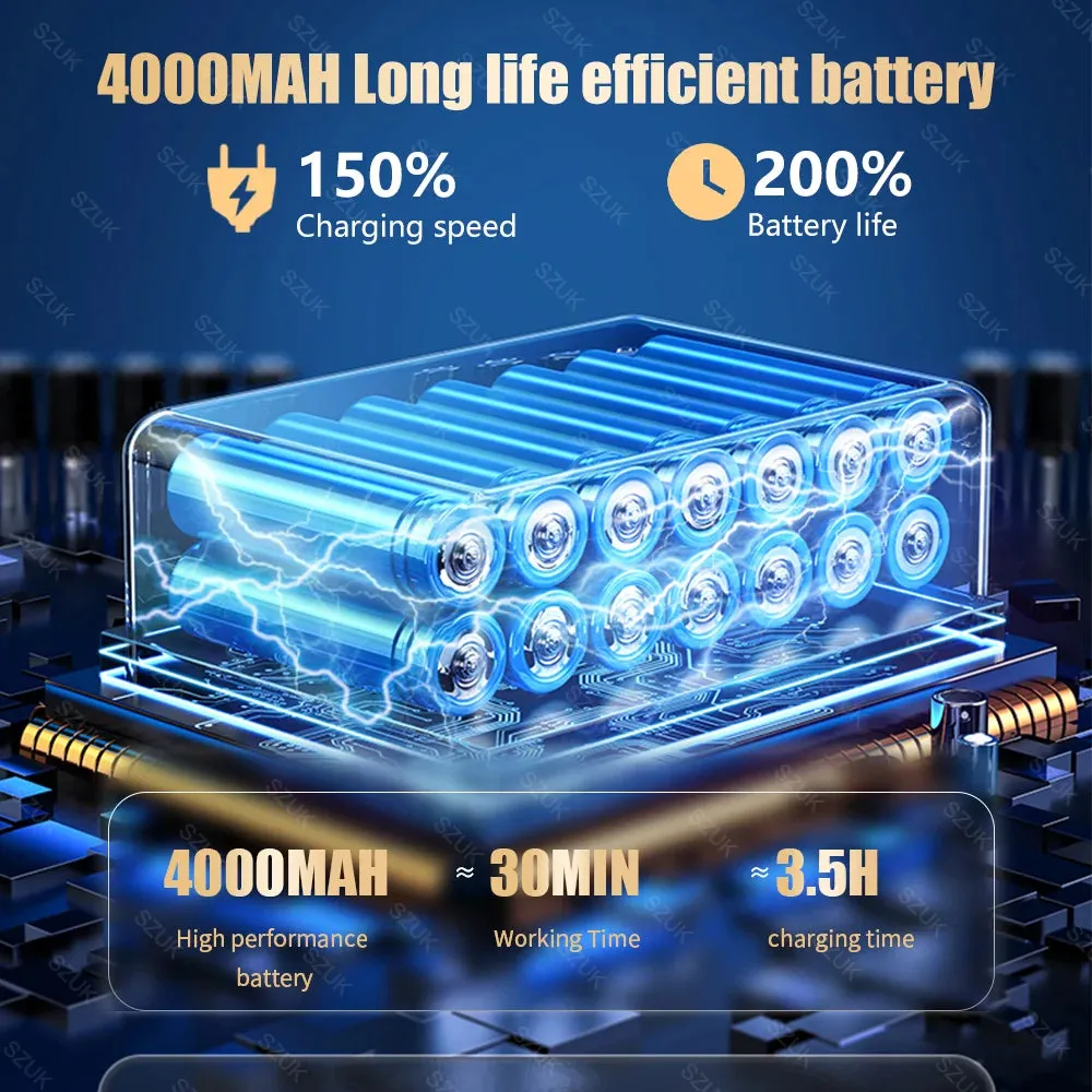 98000Pa Portable Car Vacuum Cleaner Strong Suction Wireless