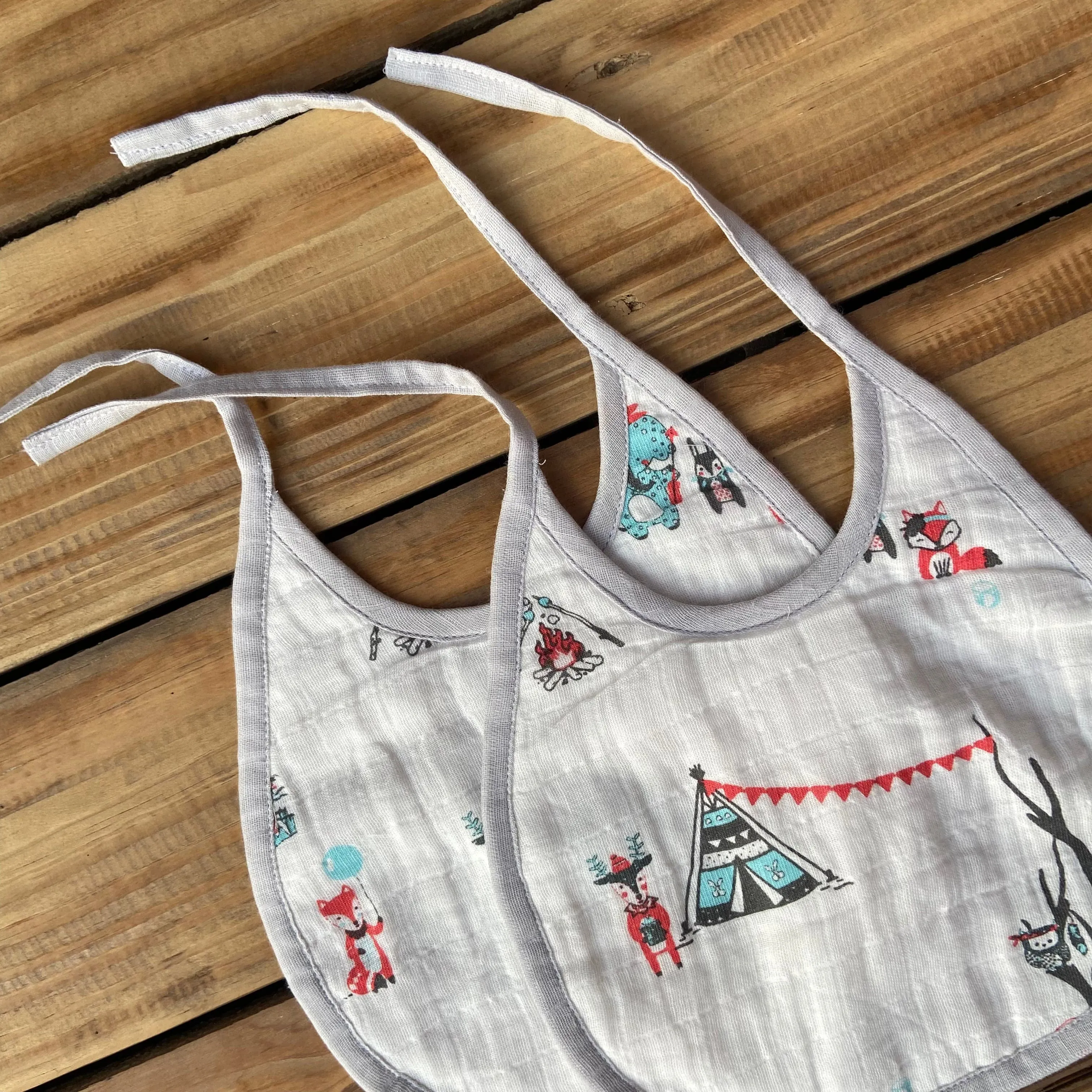 Bohemian Animal Bibs (Set of 2)