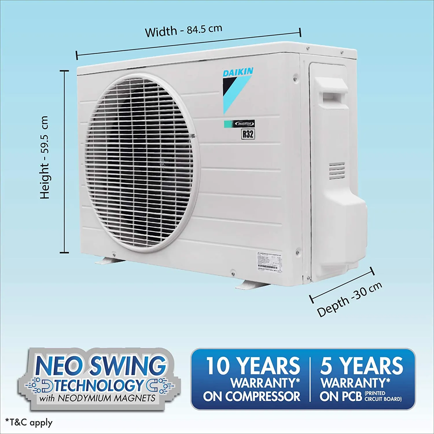 Daikin JTKJ60UV16 Split Inverter AC 1.8 Ton 5 Star