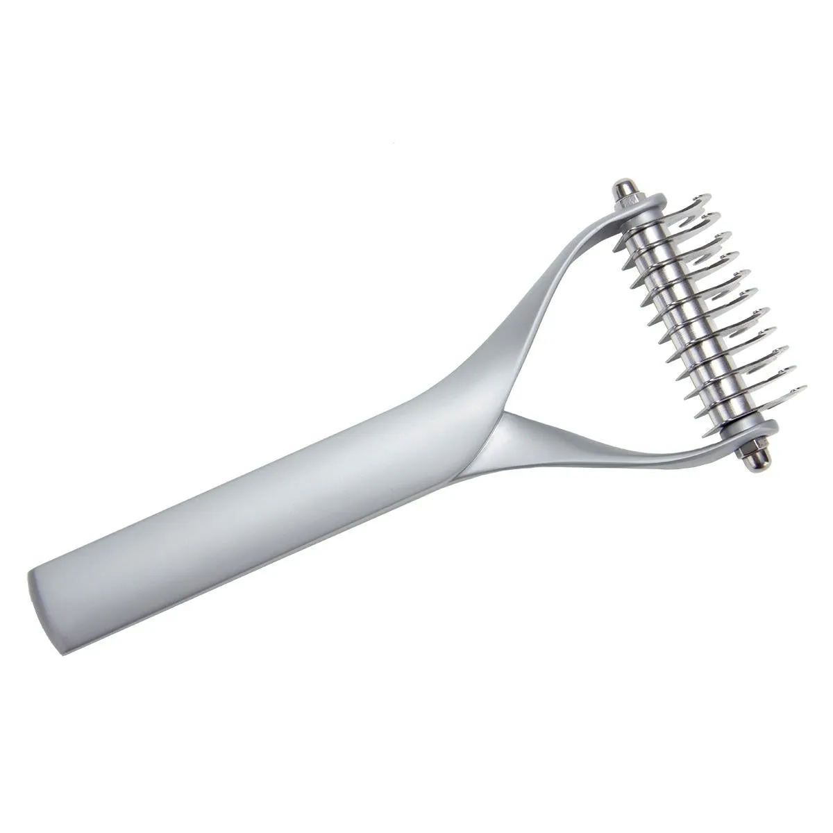 Double Sided Pet Comb For Cats And Dogs Silver Small