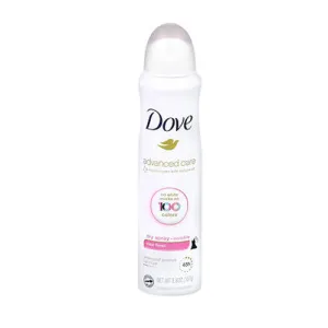 Dove Antiperspirant Dry Spray Invisible Clear Finish 3.8 Oz By Dove