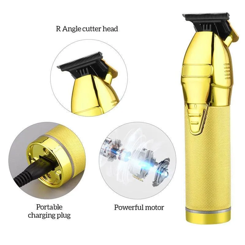 Electric Hair Trimmer Men's Haircut Clippers USB Rechargeable Blade