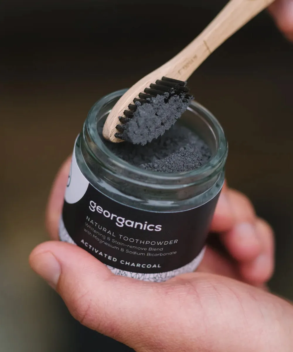 Georganics Natural Tooth Whitening Powder - Activated Charcoal
