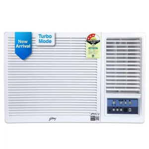 Godrej WFC 12UTC3-WWA 1 Ton 3 Star, Turbo Mode, Window AC (Copper, Anti Corrosive Blue Fin)