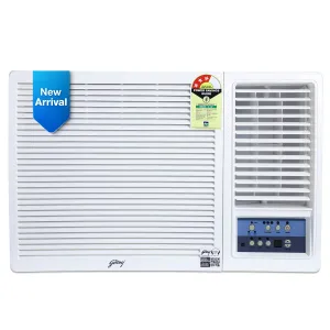 Godrej WFC 18UTC3 1.5 Ton 3 Star Window AC  Copper Condenser, R32 Green Gas, Anti-Corrosive Blue Fin
