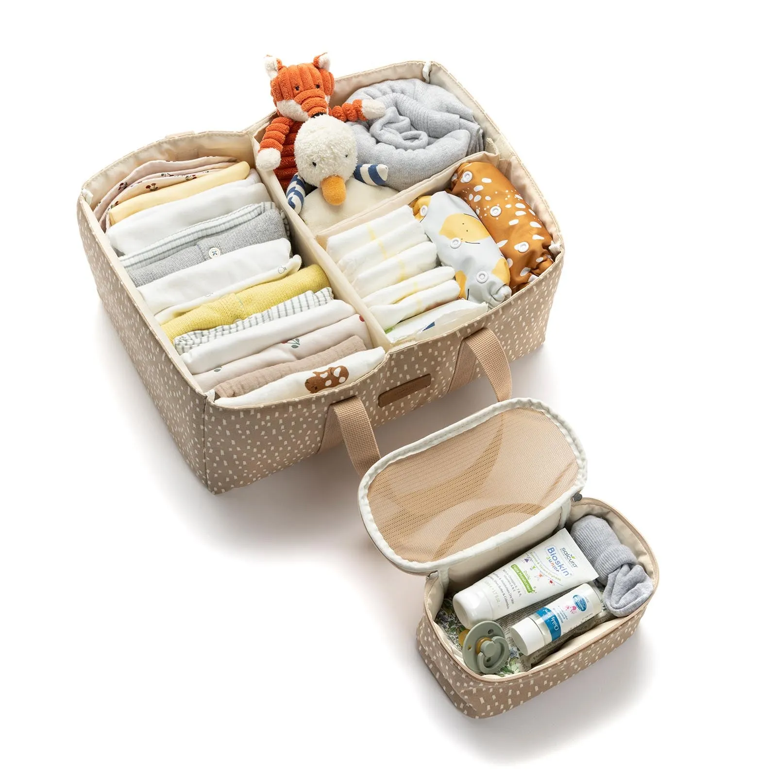 Storksak Organic Cotton Nappy Caddy