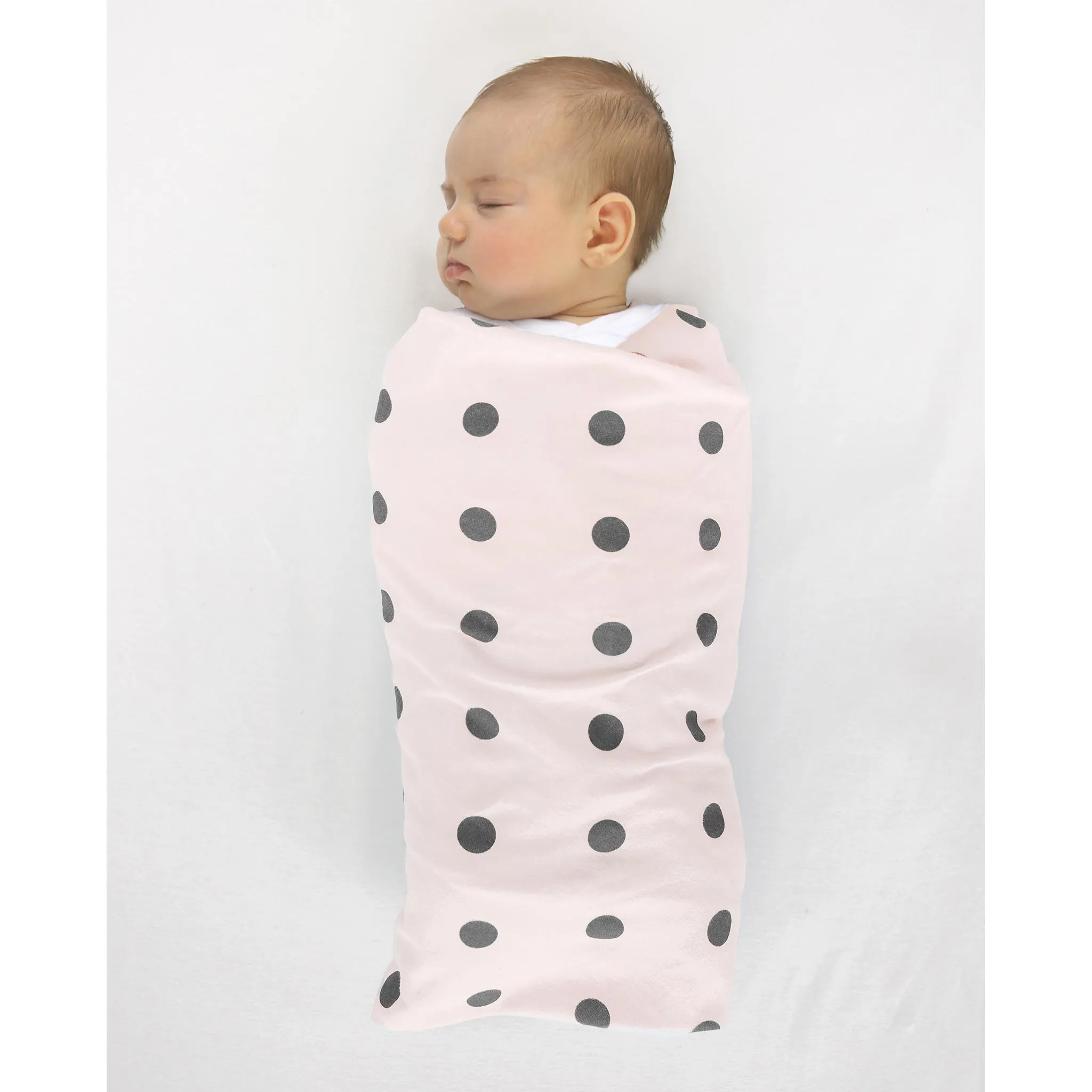 SwaddleDuo - Dots and Cupcakes, Soft Pink