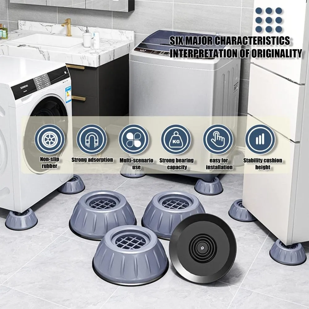 washmachine feet dampeners refrigerators reduce vibrations foot pegs ✈️ free.shipping
