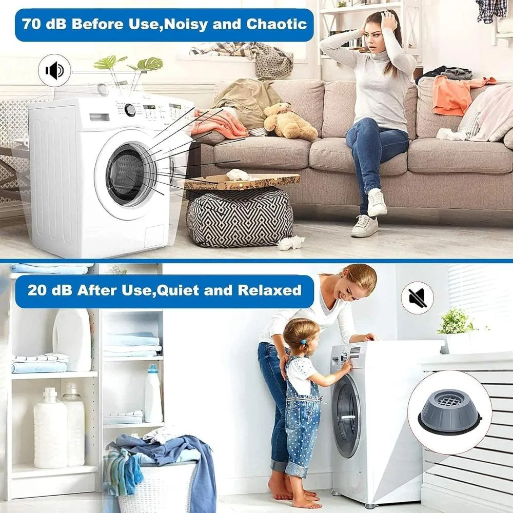 washmachine feet dampeners refrigerators reduce vibrations foot pegs ✈️ free.shipping