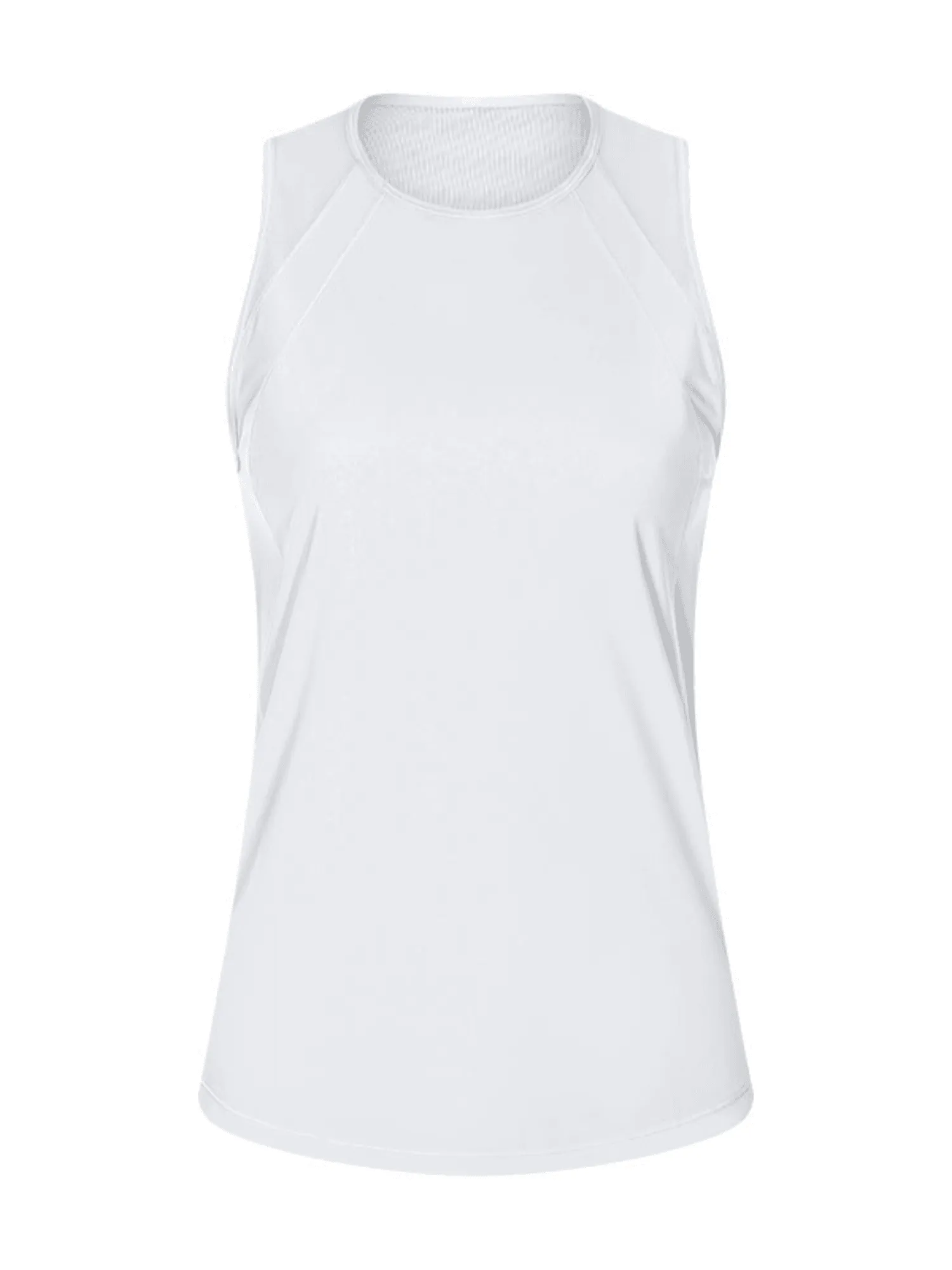 White "Kinsley" Quick Dry Mesh Tank